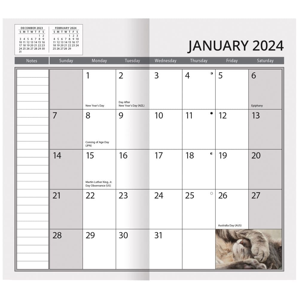 Cats 2 yr 2024 Pocket Planner First Alternate Image width=&quot;1000&quot; height=&quot;1000&quot;