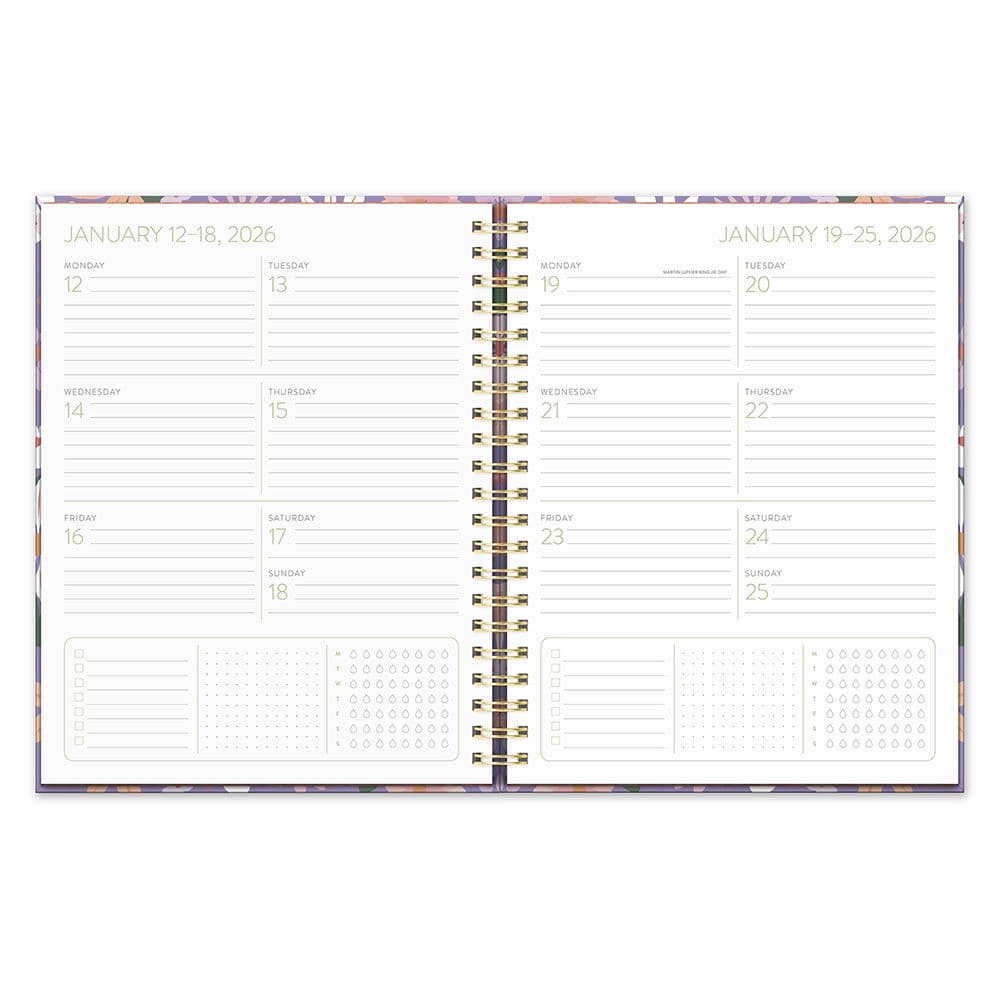 Secret Garden Spiral 2026 Planner Eighth Alternate Image