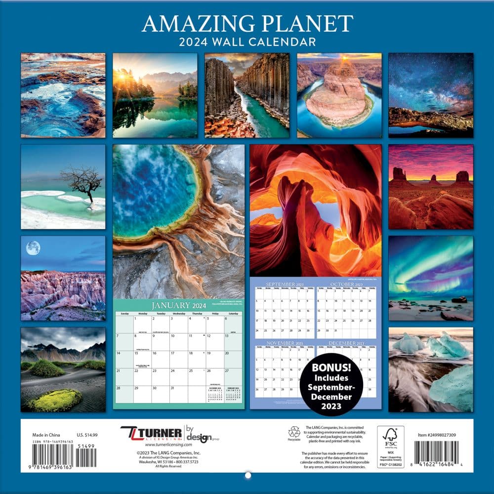 Amazing Planet 2024 Wall Calendar Alternate Image 1