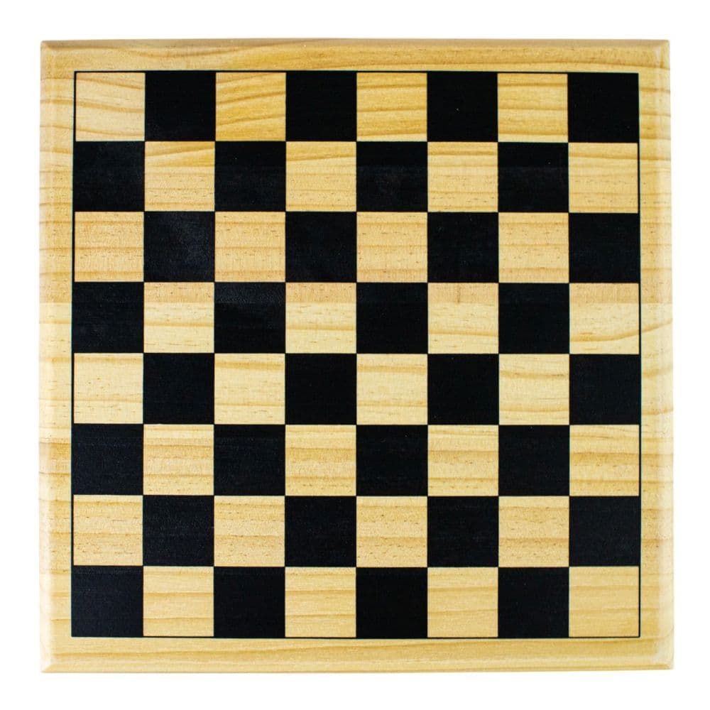 Checkers with Natural Wood Board Fourth Alternate Image