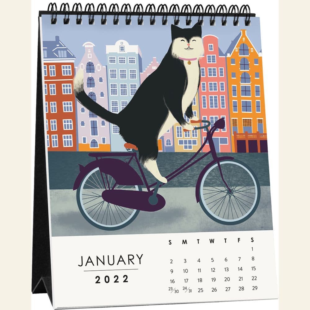 Cat 2022 Easel Calendar