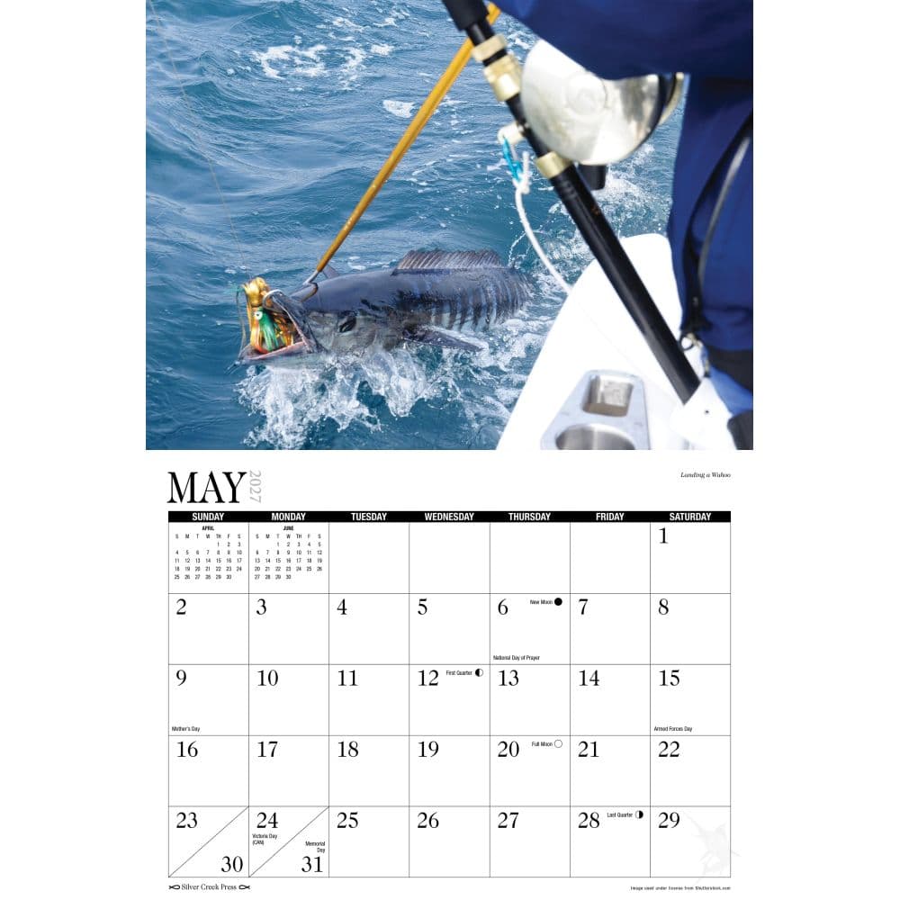 Saltwater Sportsmen &amp; Trophy Game Fish 2027 Wall Calendar Second Alternate Image