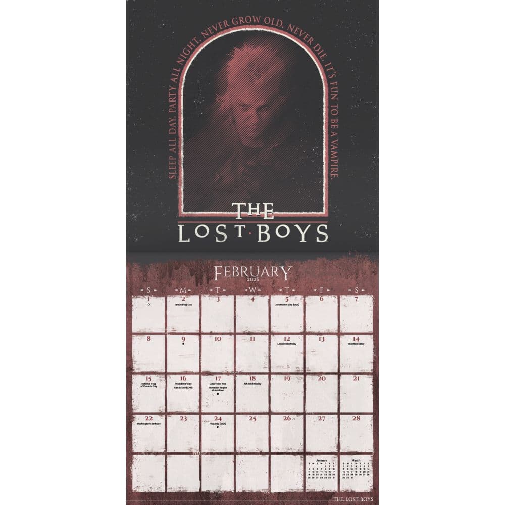 Horror Collection 2026 Wall Calendar Third Alternate Image