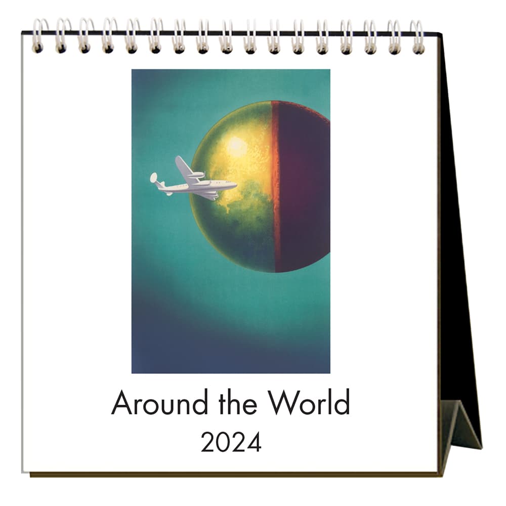 Around the World 2024 Easel Desk Calendar Main Product Image width=&quot;1000&quot; height=&quot;1000&quot;