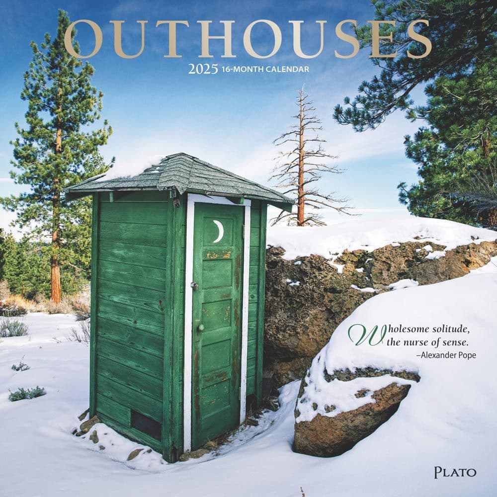 Outhouses Plato 2025 Wall Calendar