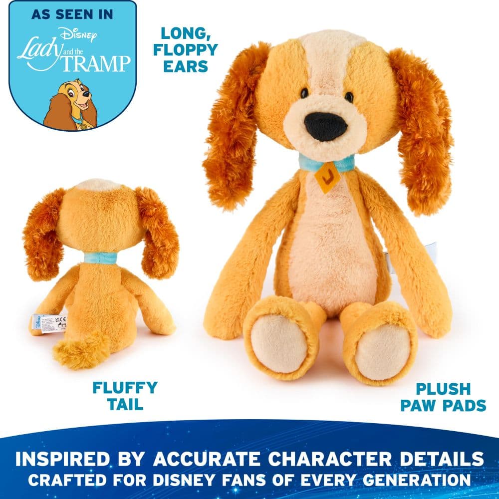 GUND Disney Lady and the Tramp Lady Toothpick Plush 15-Inch Third Alternate Image