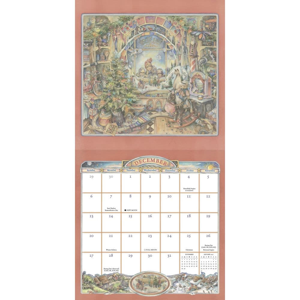 Cobblestone Way by Kim Jacobs 2026 Wall Calendar Third Alternate Image