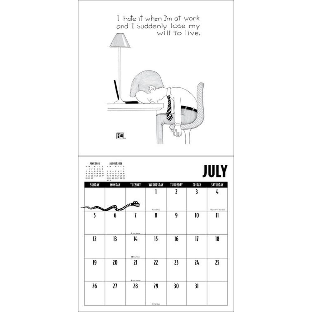 Mary Engelbreit EngelDark 2026 Wall Calendar First Alternate Third 