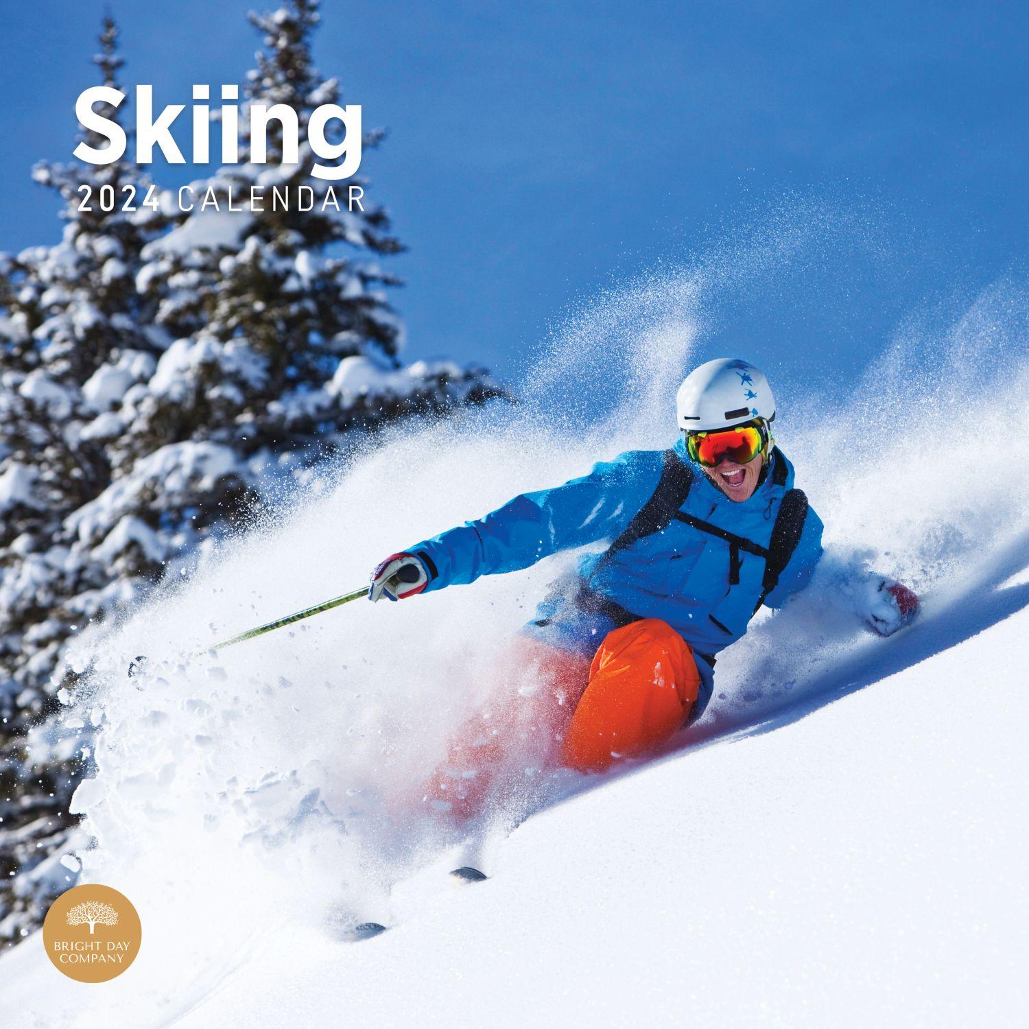 Skiing 2024 Wall Calendar - Calendars.com