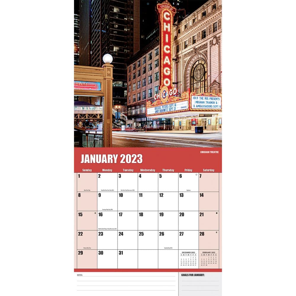 Chicago Photo 2023 Wall Calendar - Calendars.com