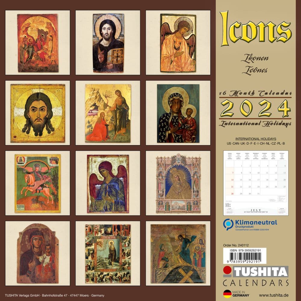 Icons 2024 Wall Calendar First Alternate Image width=&quot;1000&quot; height=&quot;1000&quot;