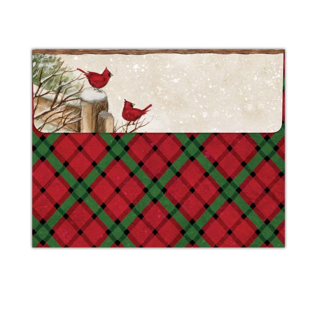 Winter Farm Die-Cut 3D Ornament Christmas Cards (8 pack) by Susan Winget Alternate Image 1