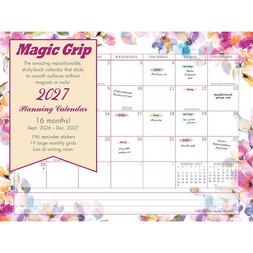 Super Jumbo Magic Grip 2027 Wall Calendar Main Product Image