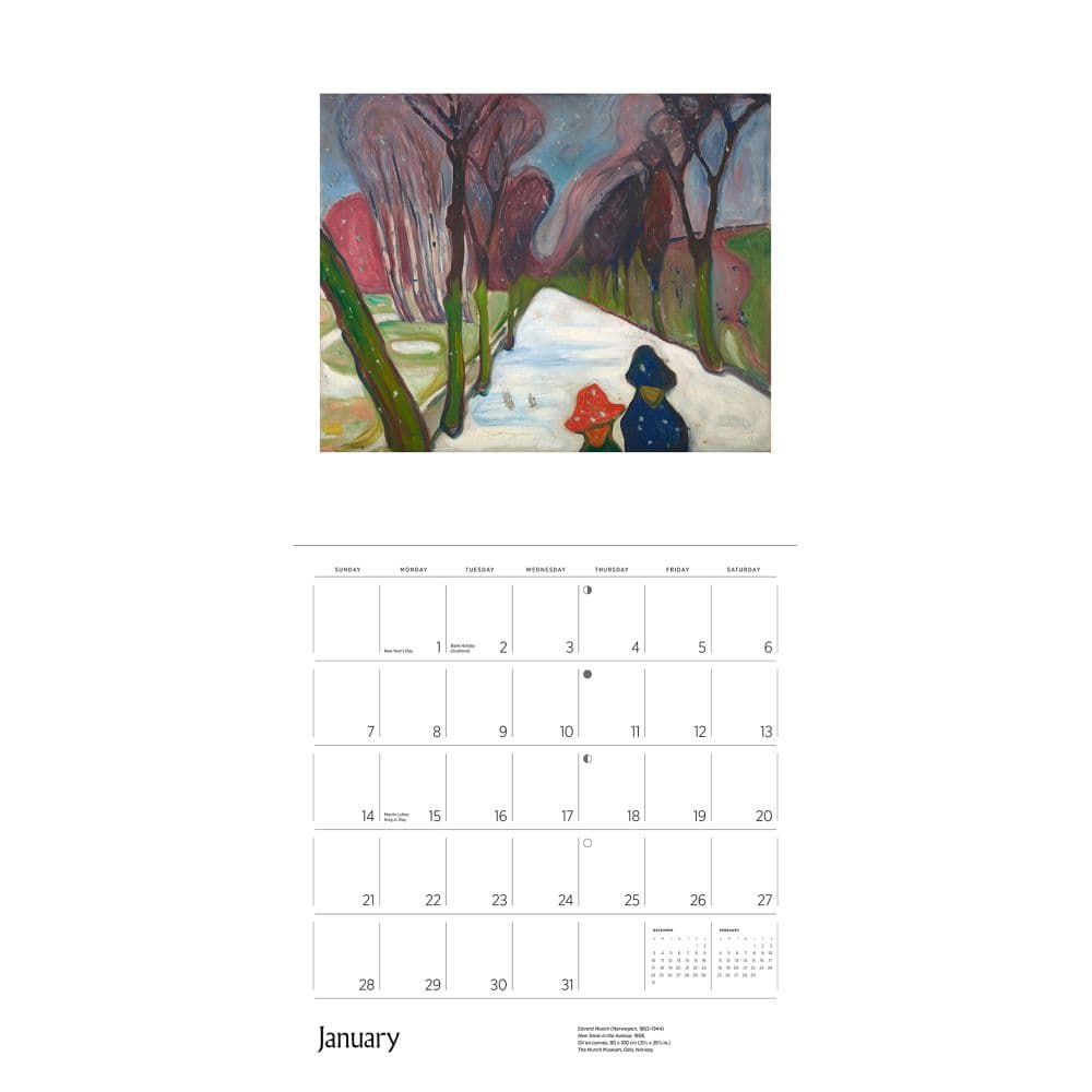 Munch 2024 Wall Calendar