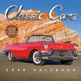 Cars Classic 2026 Wall Calendar