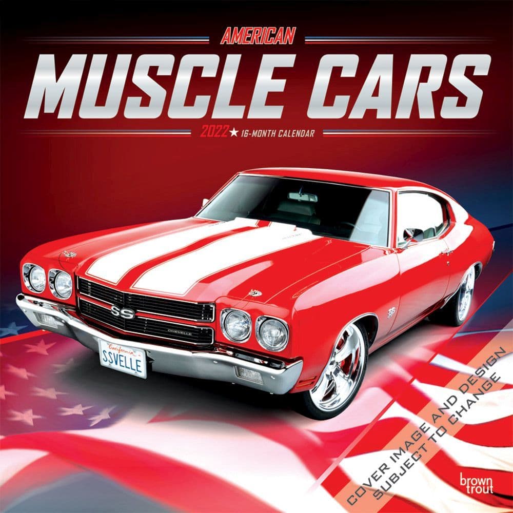 American Muscle Cars 2022 Wall Calendar