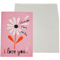 image Love You Flower Valentine's Day Card