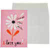 image Love You Flower Valentine's Day Card