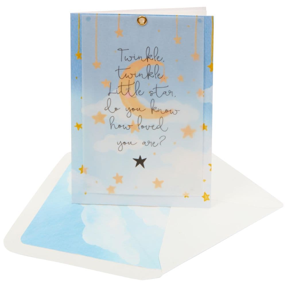 Twinkle Twinkle Moon New Baby Card Fifth Alternate Image width=&quot;1000&quot; height=&quot;1000&quot;