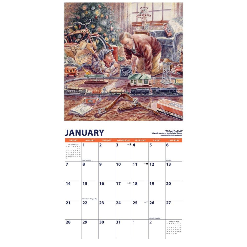 Lionel Trains 2025 Wall Calendar