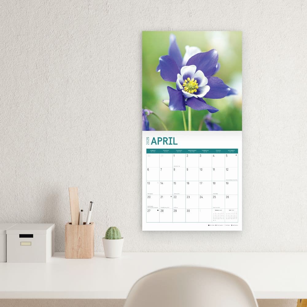 Flowers 2025 Wall Calendar