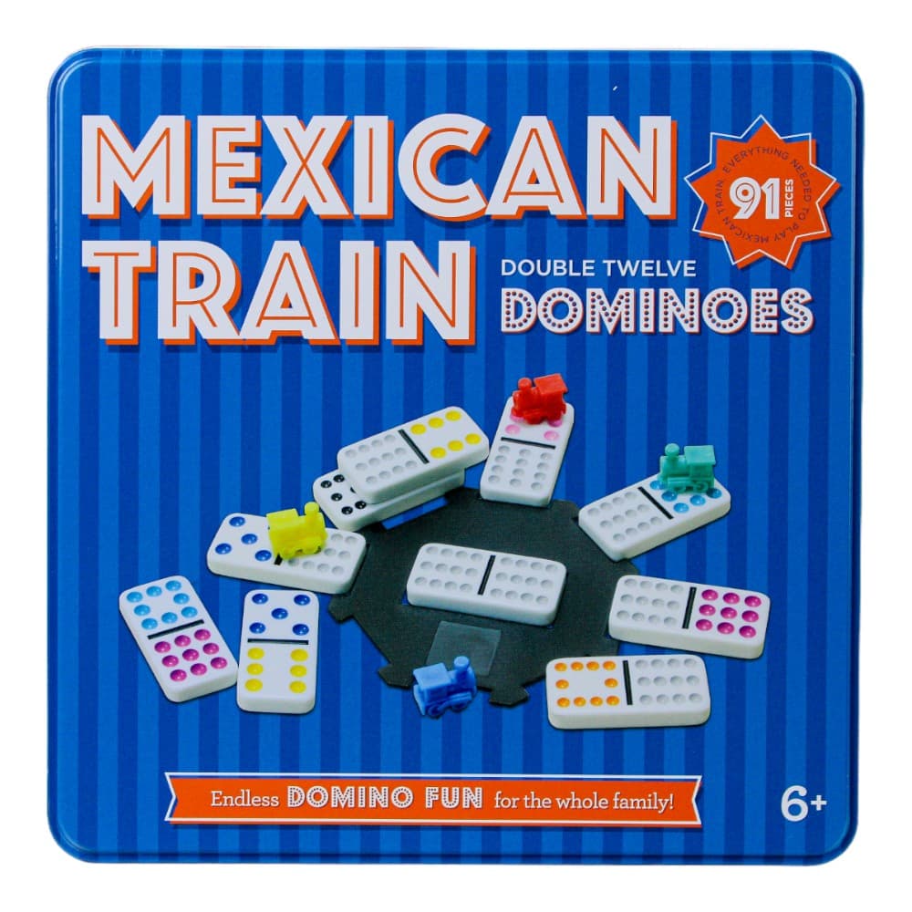Mexican Train Dominoes in Tin Box Main Product Image
