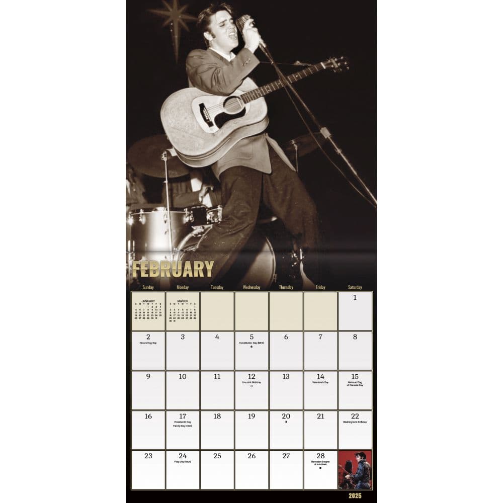 Elvis 2025 Mini Wall Calendar Third Alternate Image width=&quot;1000&quot; height=&quot;1000&quot;