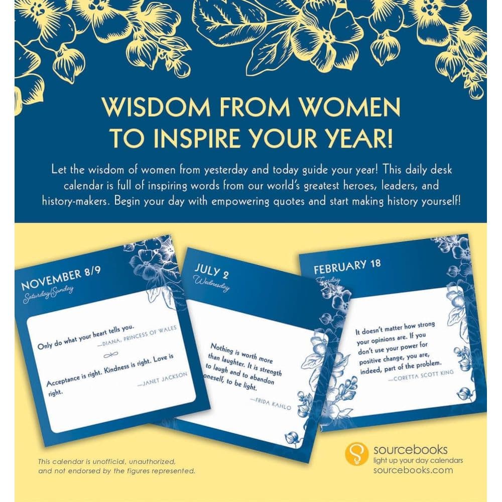 Great Quotes From Great Women 2025 Desk Calendar First Alternate Image width=&quot;1000&quot; height=&quot;1000&quot;