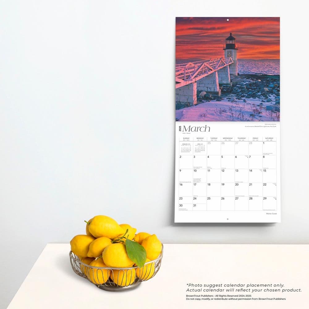 Maine Coast 2025 Wall Calendar Fourth Alternate Image