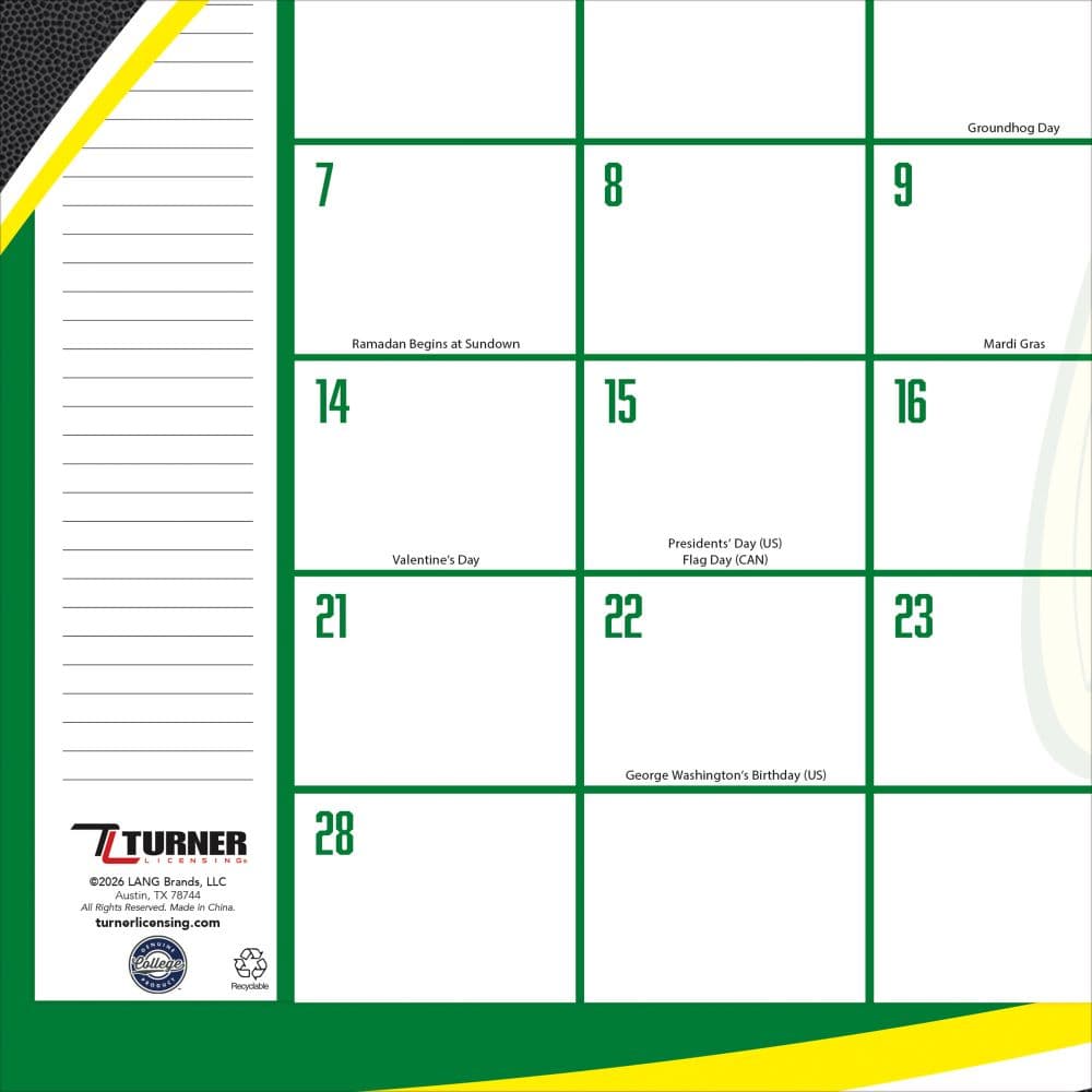 Oregon Ducks 2027 Desk Pad 17" X 11" Second Alternate Image