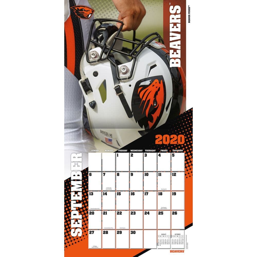 Oregon State Beavers Wall Calendar