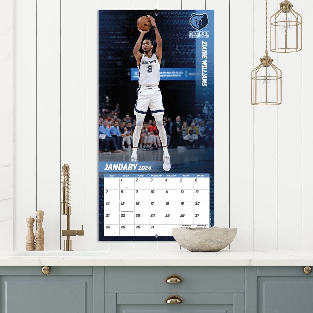 Memphis Grizzlies 2024 Wall Calendar