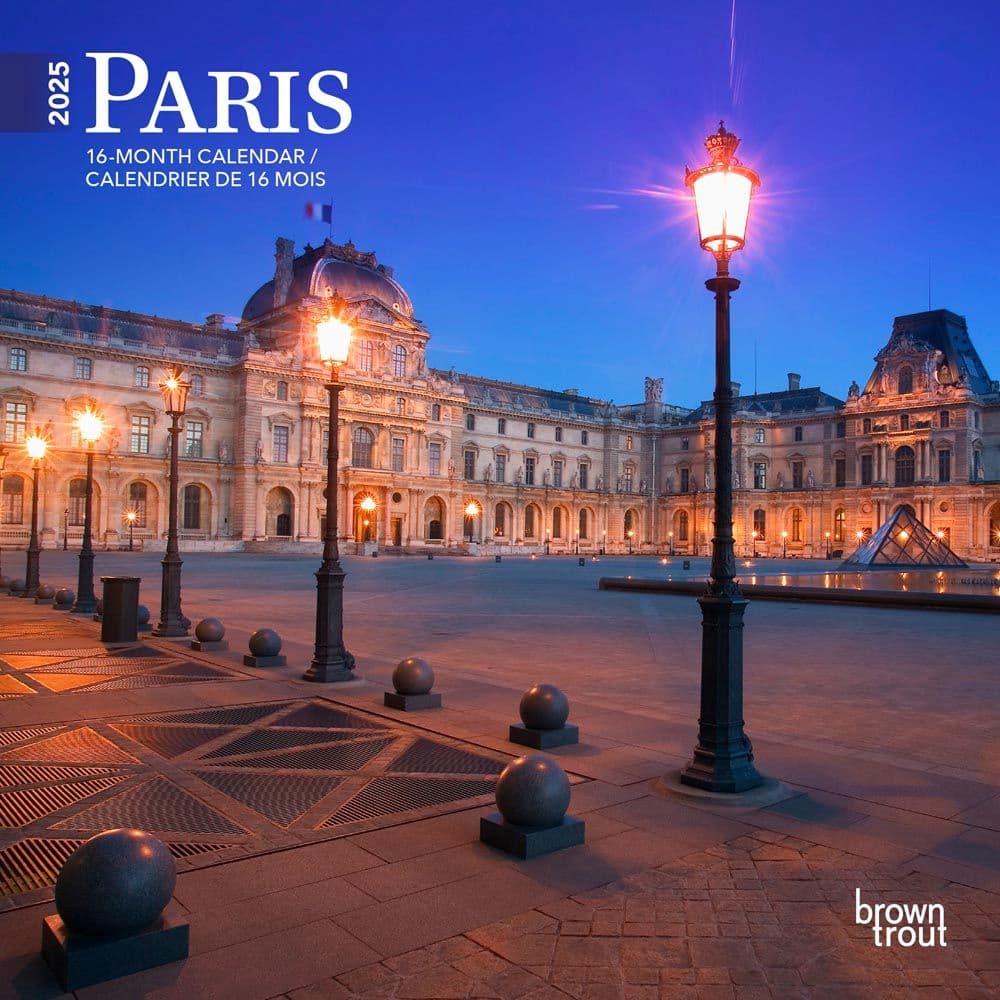 Paris 2025 Mini Wall Calendar