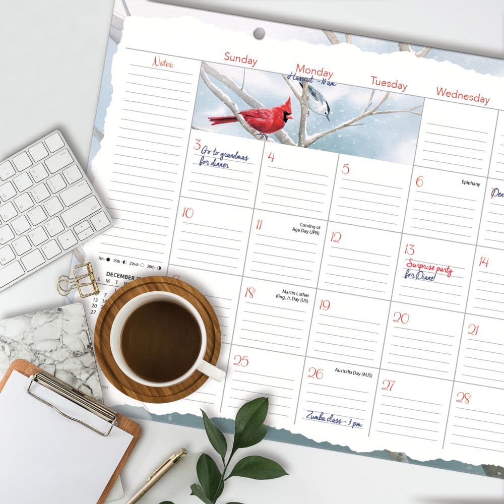 Songbirds 2027 Desk Pad by Susan Winget Fourth Alternate Image