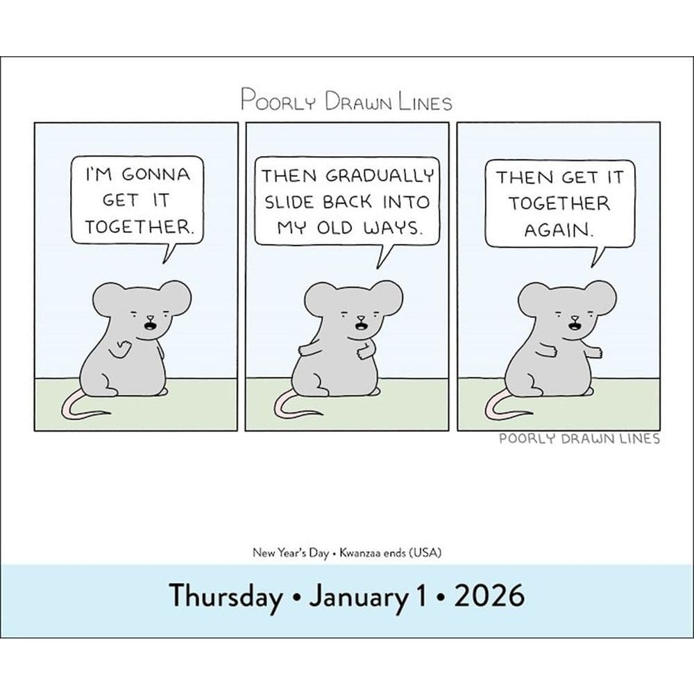 Poorly Drawn Lines 2026 Desk Calendar Third Alternate Image