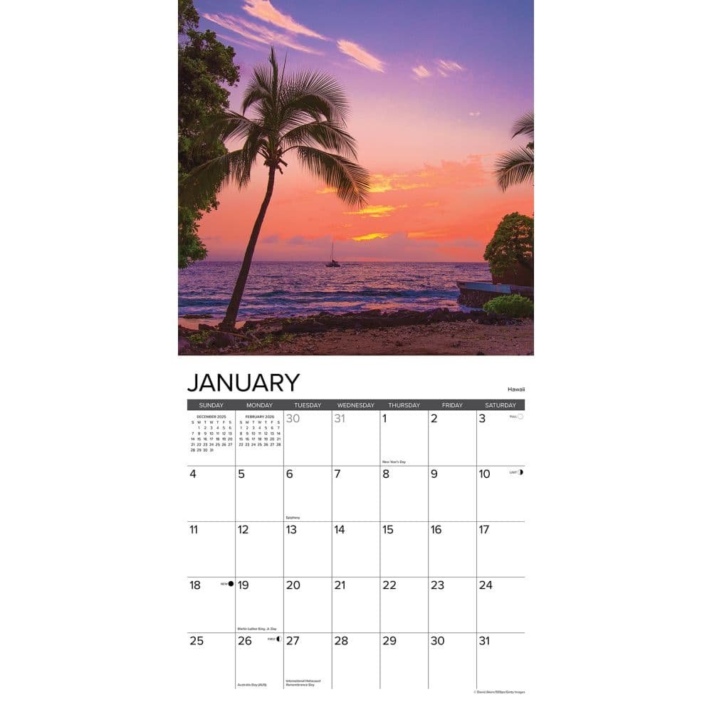 Ah Beach 2026 Wall Calendar Second Alternate Image