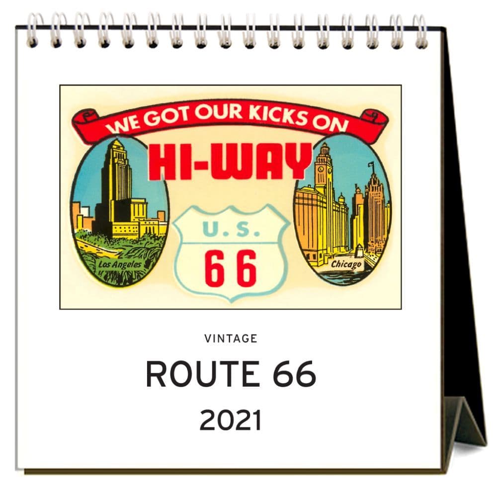 Route 66 Nostalgic Easel Calendar