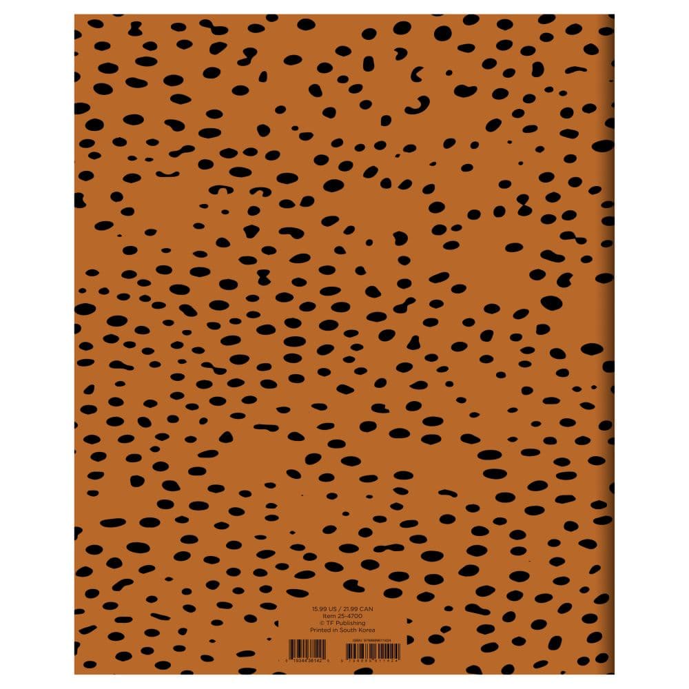 Always Animal Print Large 2025 Monthly Planner back cover