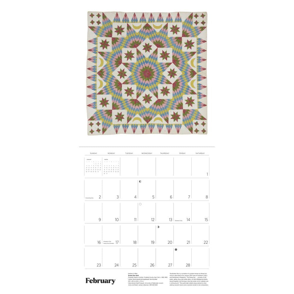 Quilts Antique 2025 Wall Calendar Second Alternate Image width=&quot;1000&quot; height=&quot;1000&quot;