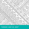 image Calm Coloring 2027 Page-A-Day Desk Calendar Third Alternate Image