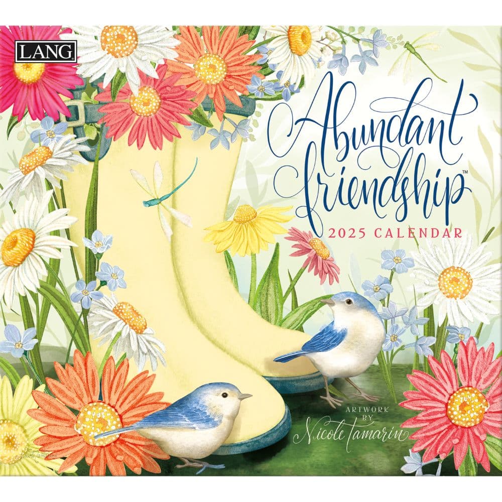 Abundant Friendship 2025 Wall Calendar by Nicole Tamarin_Main Image