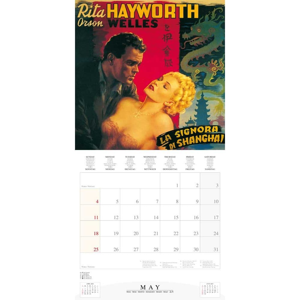 Cinema Noir 2025 Wall Calendar Fifth Alternate Image width="1000" height="1000"