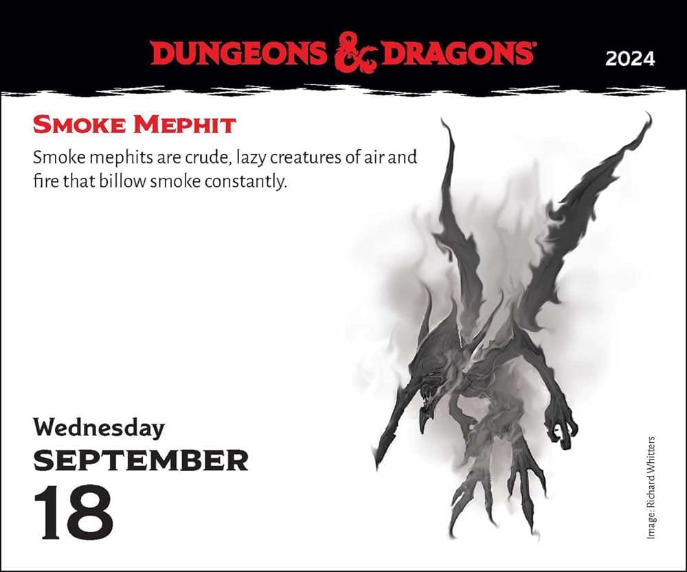 Dungeons and Dragons 2024 Desk Calendar
