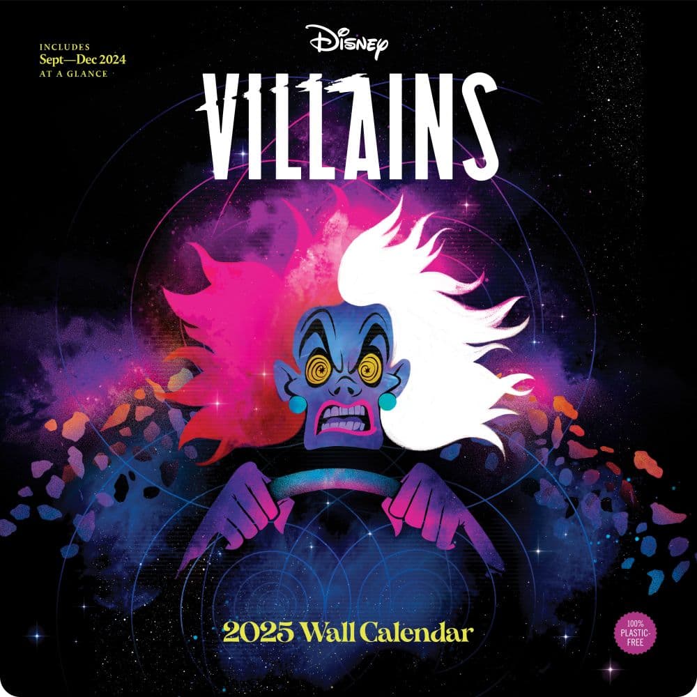 Disney Villains 2025 Wall Calendar Main Image