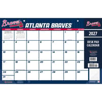 image MLB Atlanta Braves Small 2027 Desk Pad Main Product Image