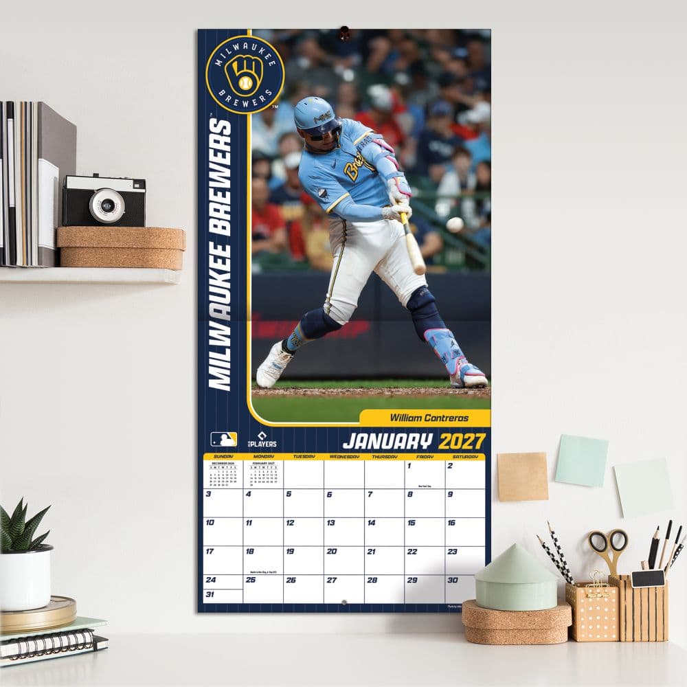 MLB Milwaukee Brewers 2027 Wall Calendar Fifth Alternate Image