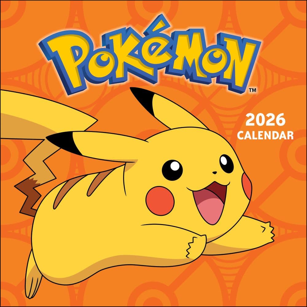 Pokemon 2026 Wall Calendar Main Image
