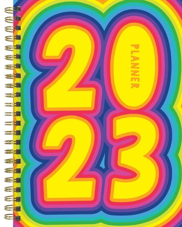 TF Publishing Vibes of 2023 Medium Daily Weekly Monthly Planner