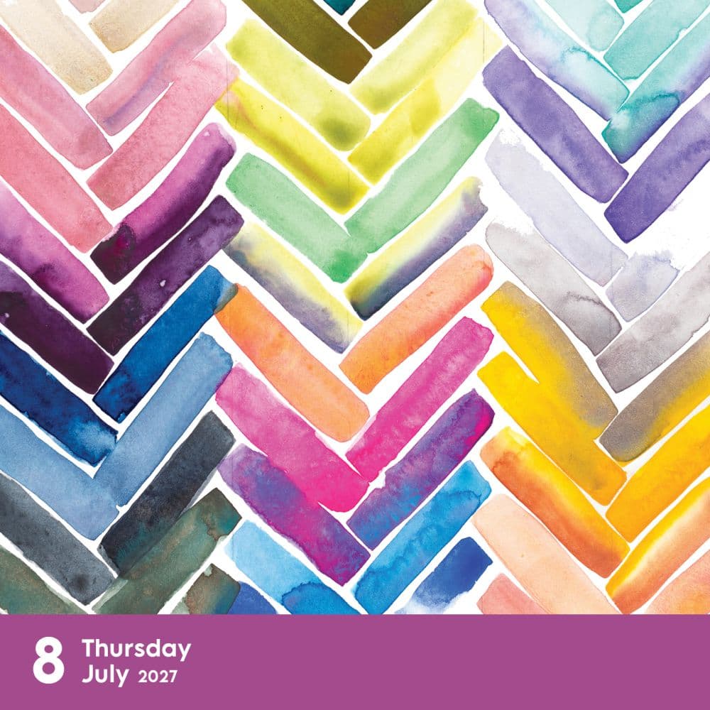 Year of Reverse Coloring 2027 Desk Calendar Second Alternate Image