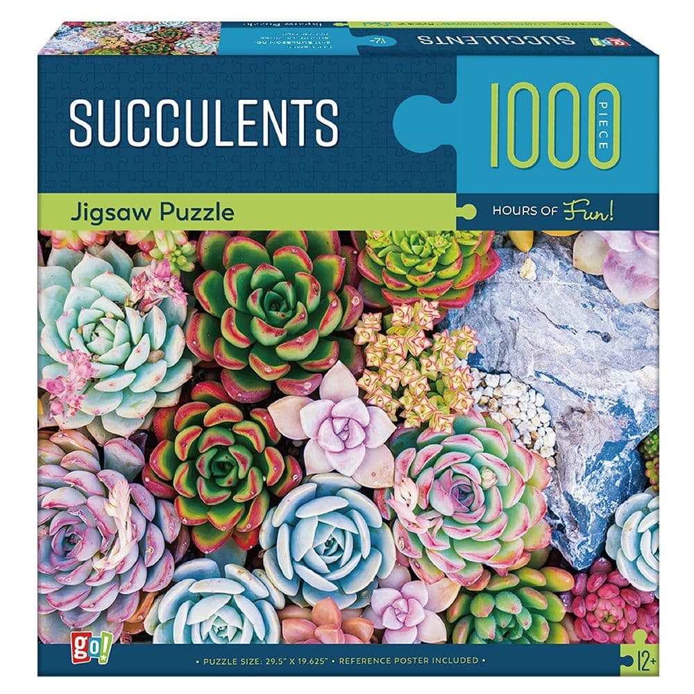 Succulents 1000 Piece Puzzle front of box